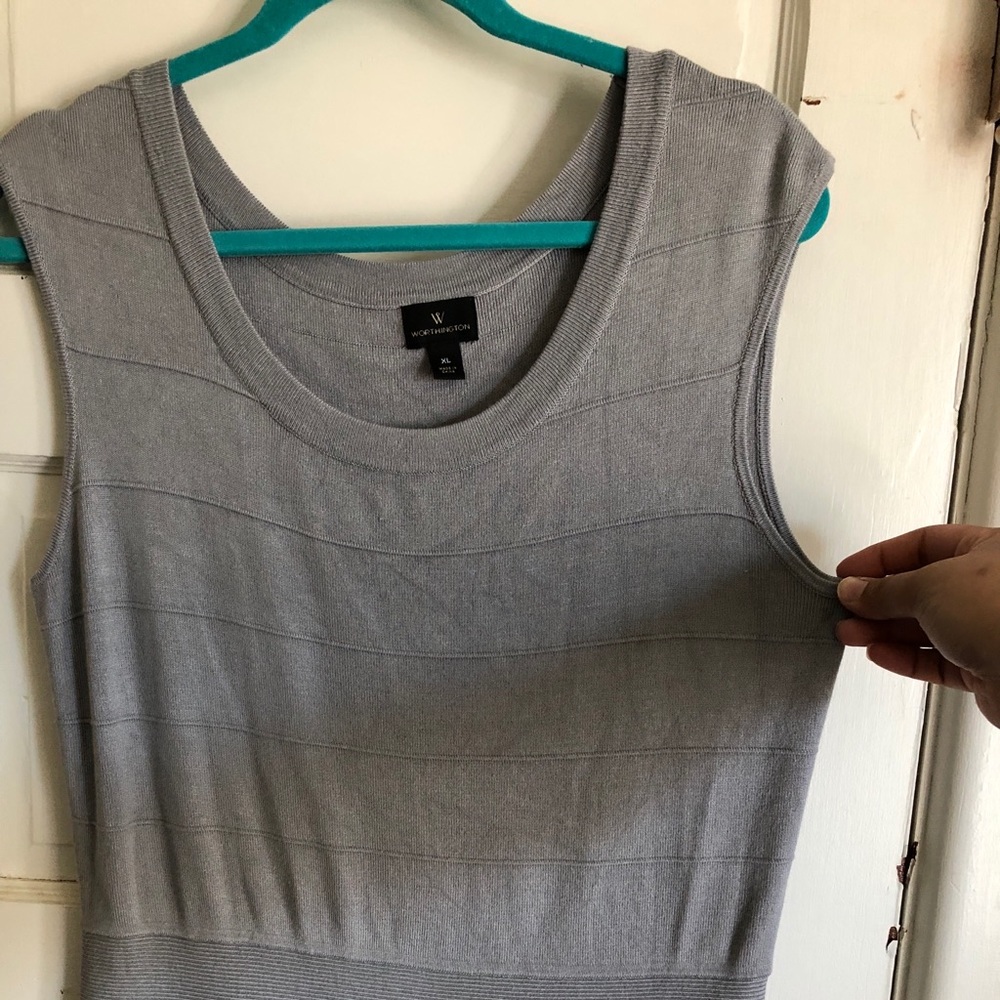 Worthington Dress-Gray LD-work dress